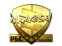 Sticker | markeloff (Gold) | Krakow 2017