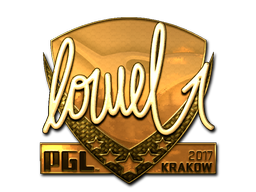 Sticker | loWel (Gold) | Krakow 2017