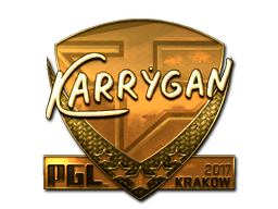 Sticker | karrigan (Gold) | Krakow 2017