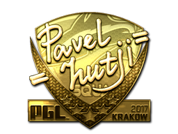 Sticker | hutji (Gold) | Krakow 2017