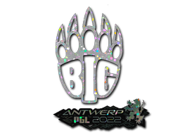 Sticker | BIG (Glitter) | Antwerp 2022