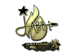 Sticker | jabbi (Gold) | Antwerp 2022