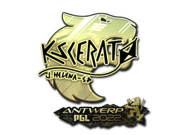 Sticker | KSCERATO (Gold) | Antwerp 2022