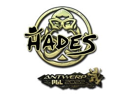Sticker | hades (Gold) | Antwerp 2022