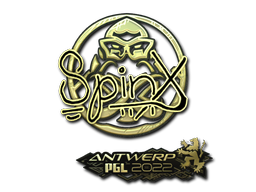 Sticker | Spinx (Gold) | Antwerp 2022