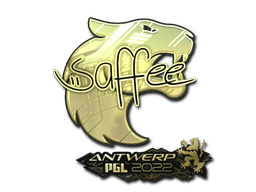 Sticker | saffee (Gold) | Antwerp 2022