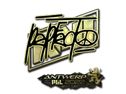 Sticker | Perfecto (Gold) | Antwerp 2022