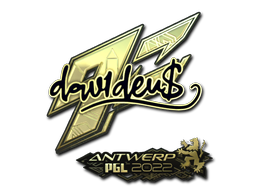 Sticker | dav1d (Gold) | Antwerp 2022