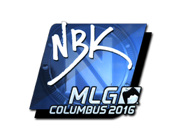 Sticker | NBK- (Foil) | MLG Columbus 2016