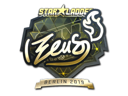 Sticker | Zeus (Gold) | Berlin 2019