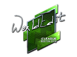 Sticker | WorldEdit (Foil) | Boston 2018