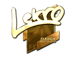 Sticker | Lekr0 (Gold) | Boston 2018