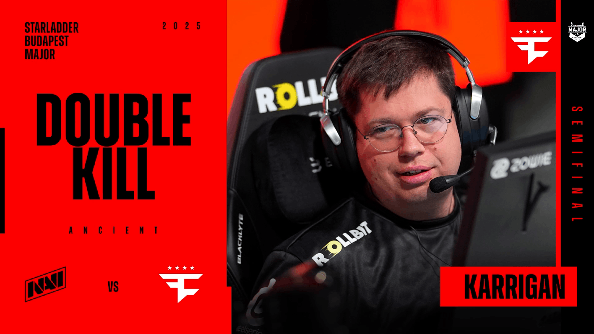 Charm | Budapest 2025 Highlight | karrigan smoke double Reel