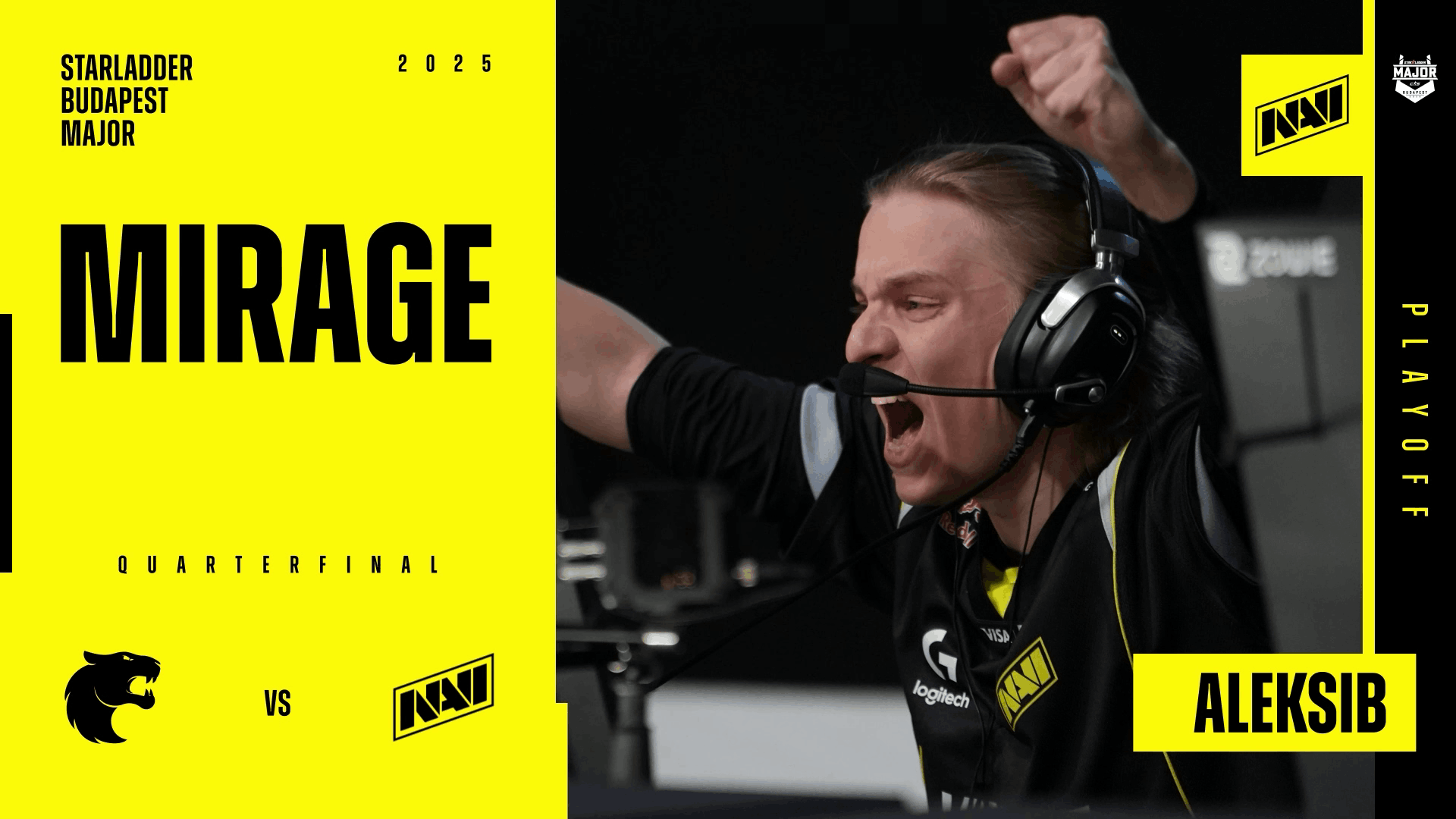 Charm | Budapest 2025 Highlight | Aleksib vs FURIA on Mirage Reel