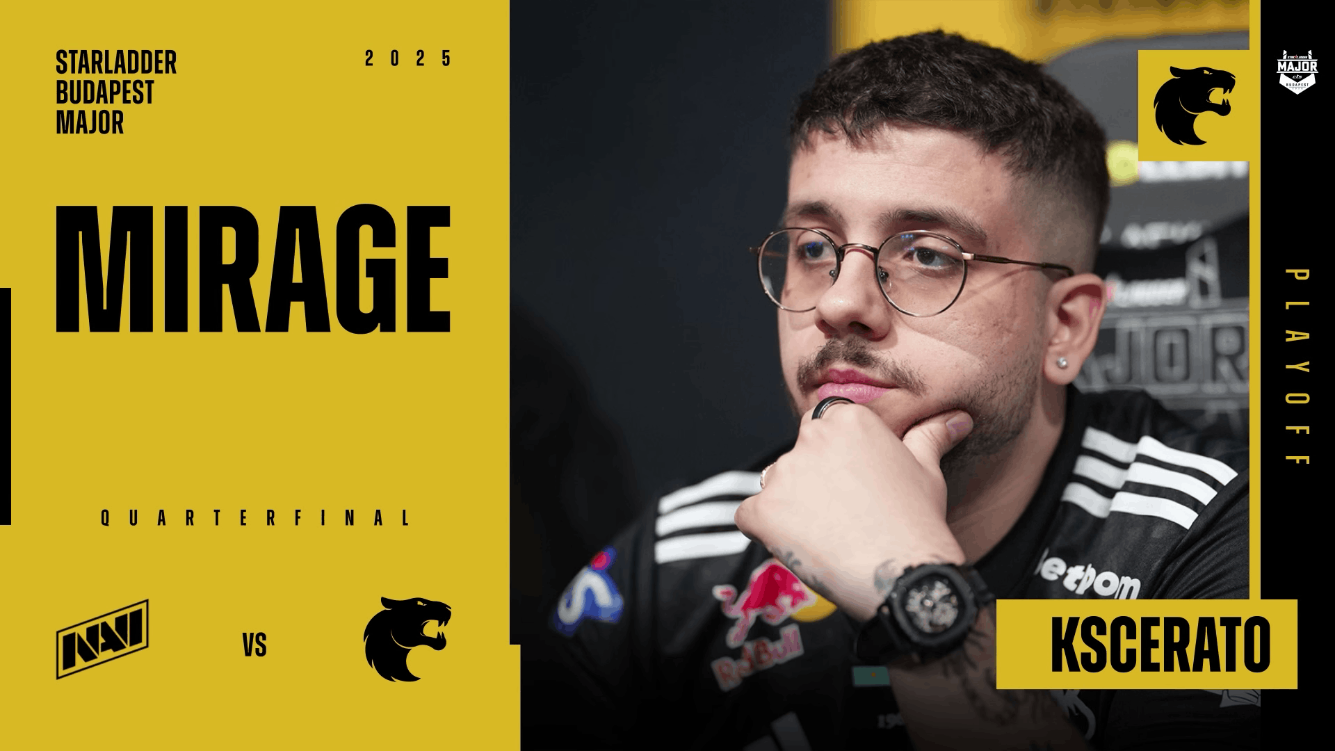 Charm | Budapest 2025 Highlight | KSCERATO vs Natus Vincere on Mirage Reel
