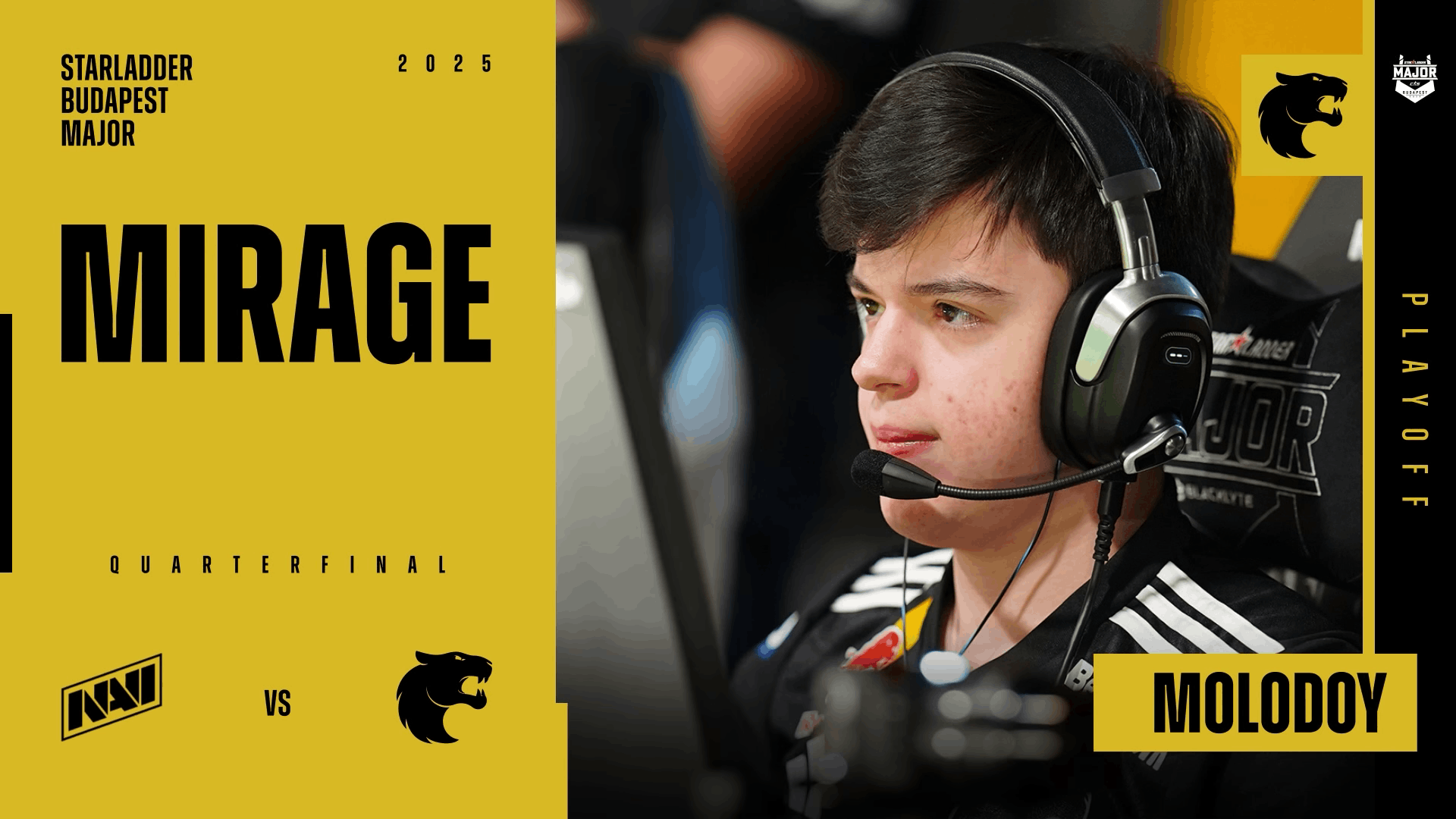 Charm | Budapest 2025 Highlight | molodoy vs Natus Vincere on Mirage Reel