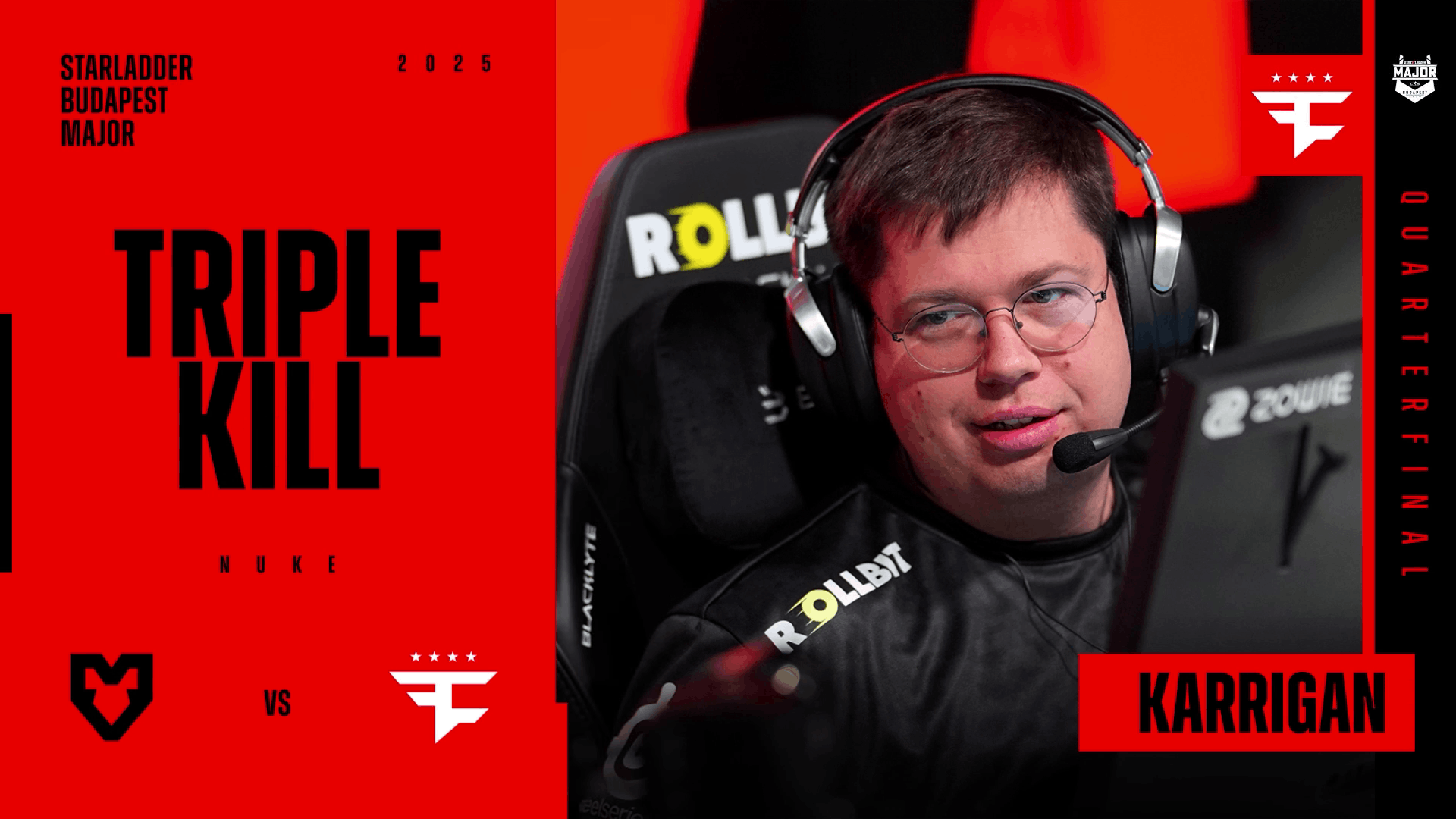 Charm | Budapest 2025 Highlight | karrigan through fire Reel