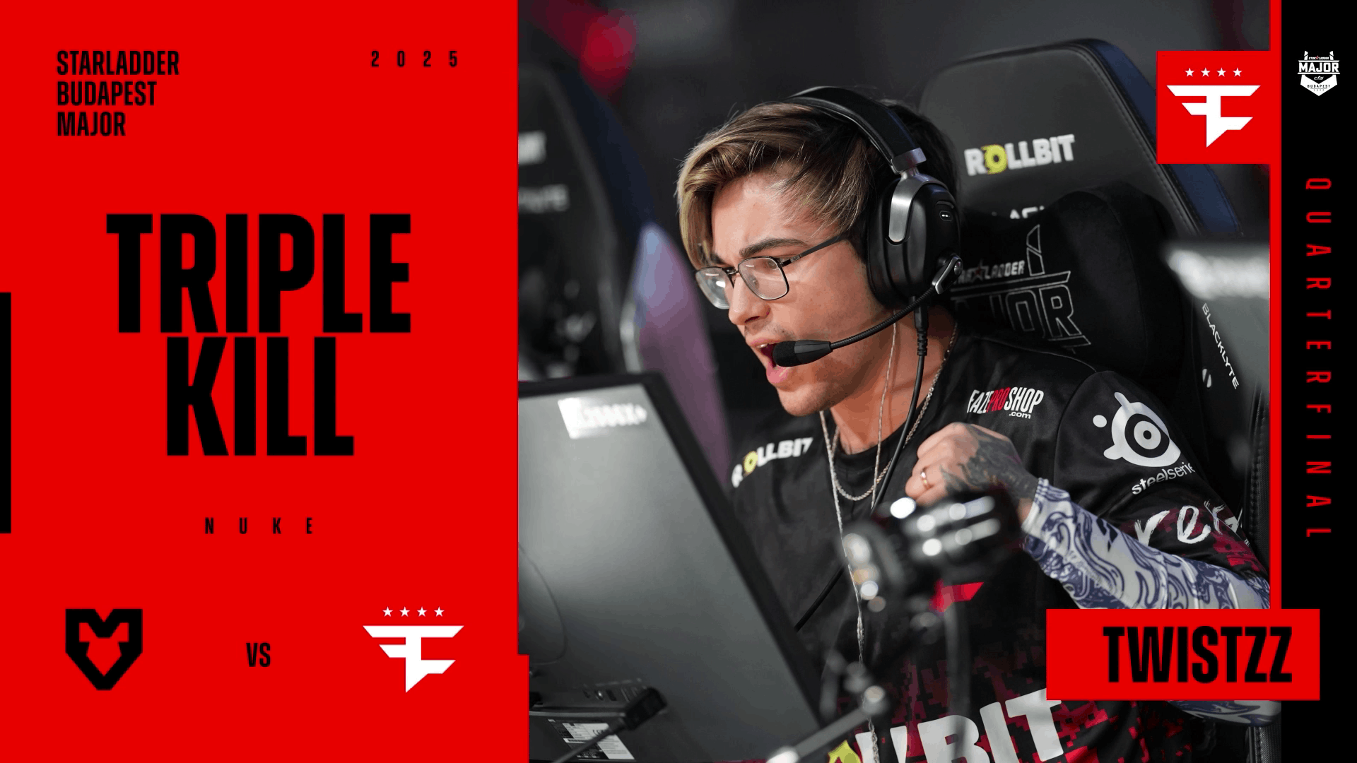 Charm | Budapest 2025 Highlight | Twistzz smoke breaker Reel