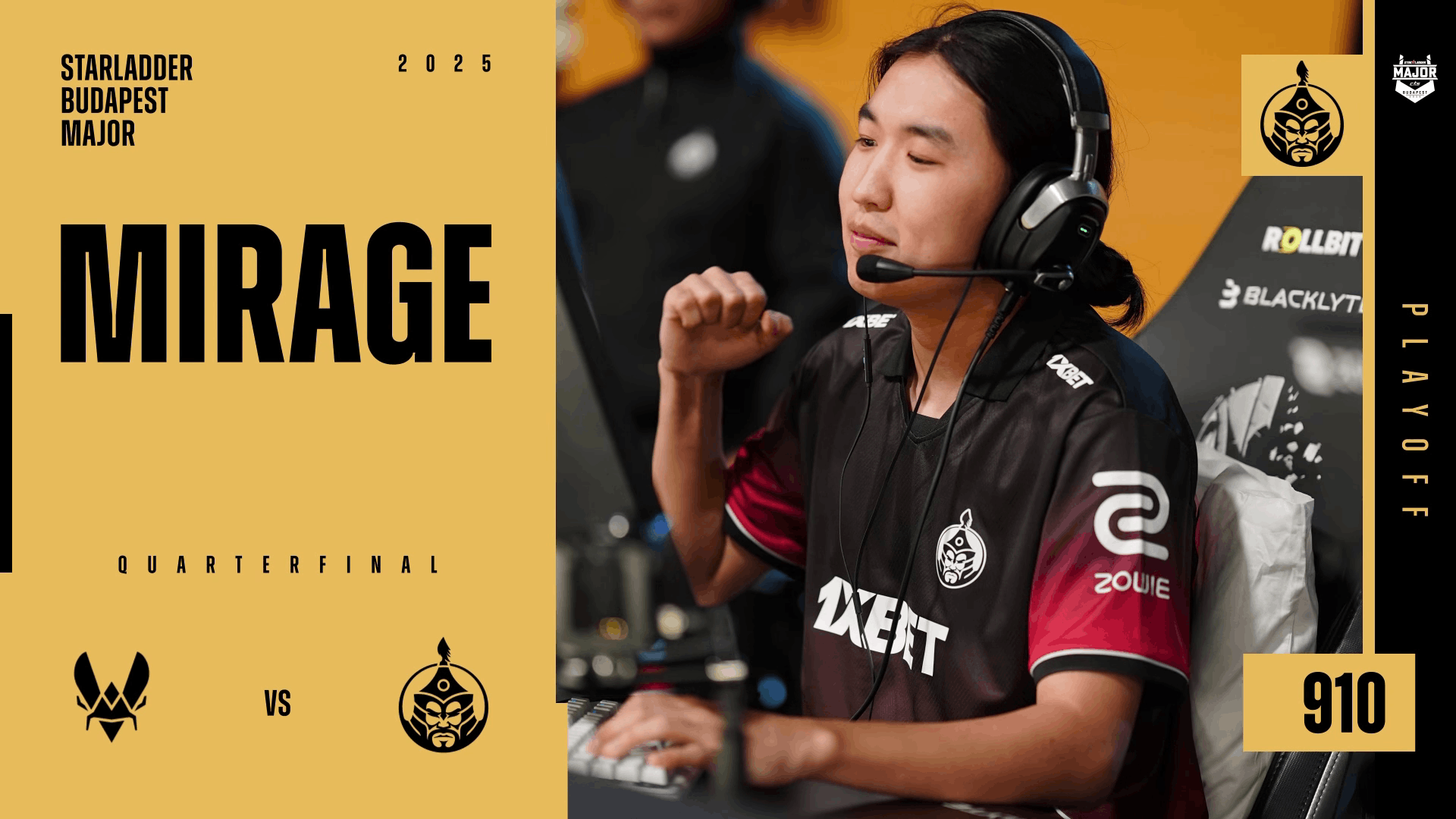 Charm | Budapest 2025 Highlight | 910 vs Vitality on Mirage Reel