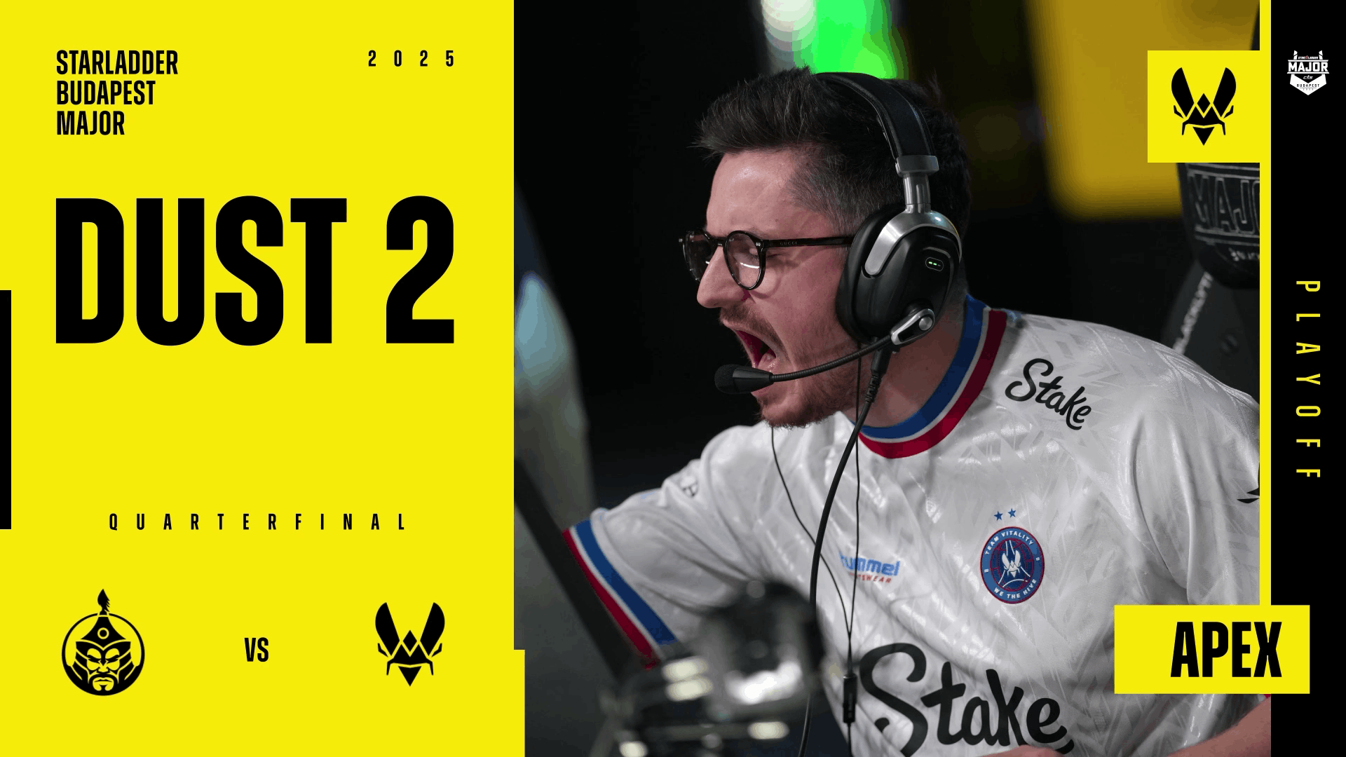 Charm | Budapest 2025 Highlight | apEX vs The MongolZ on Dust II Reel