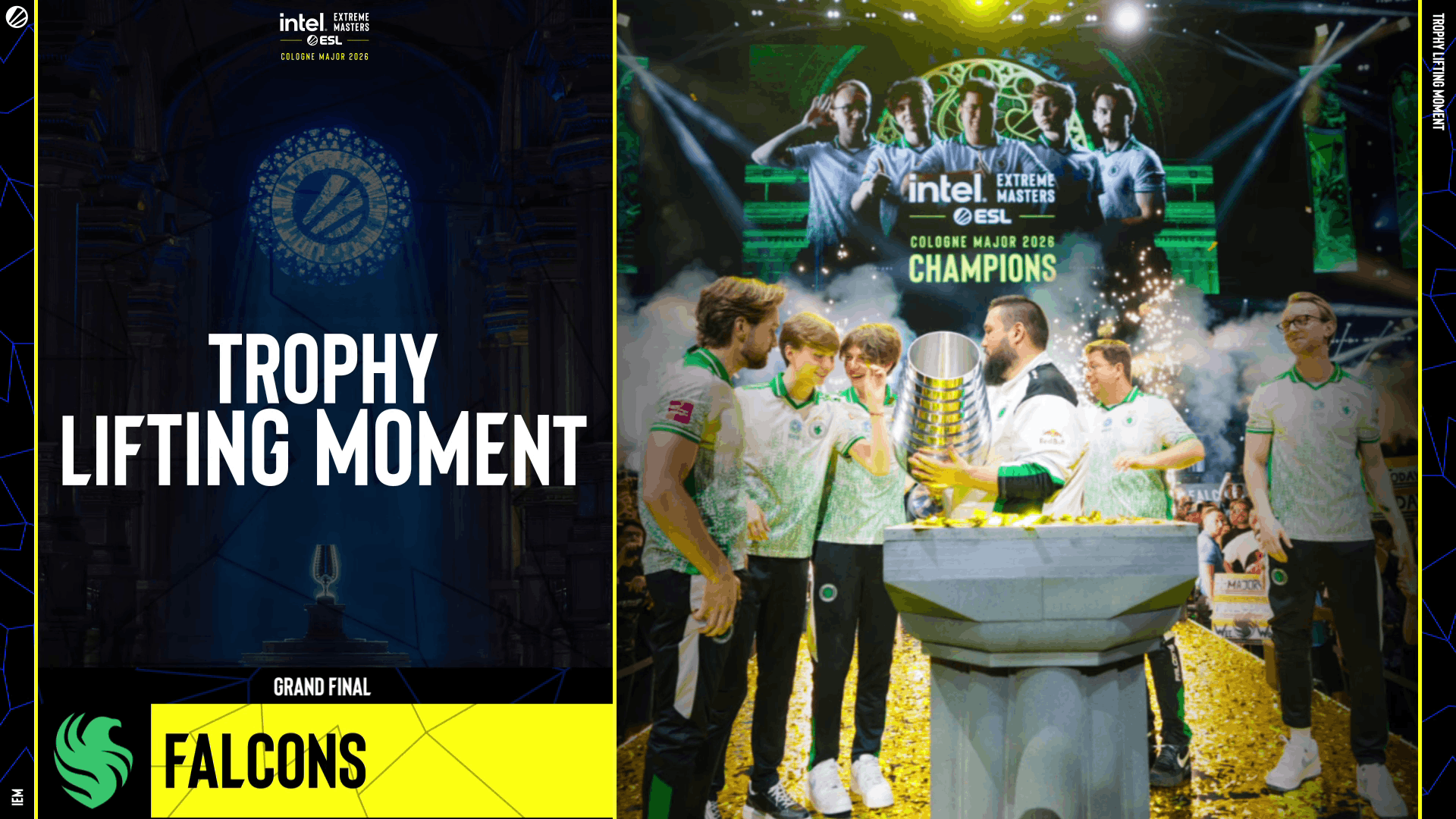 Charm | Cologne 2026 Highlight | Falcons Trophy-lifting Moment Reel