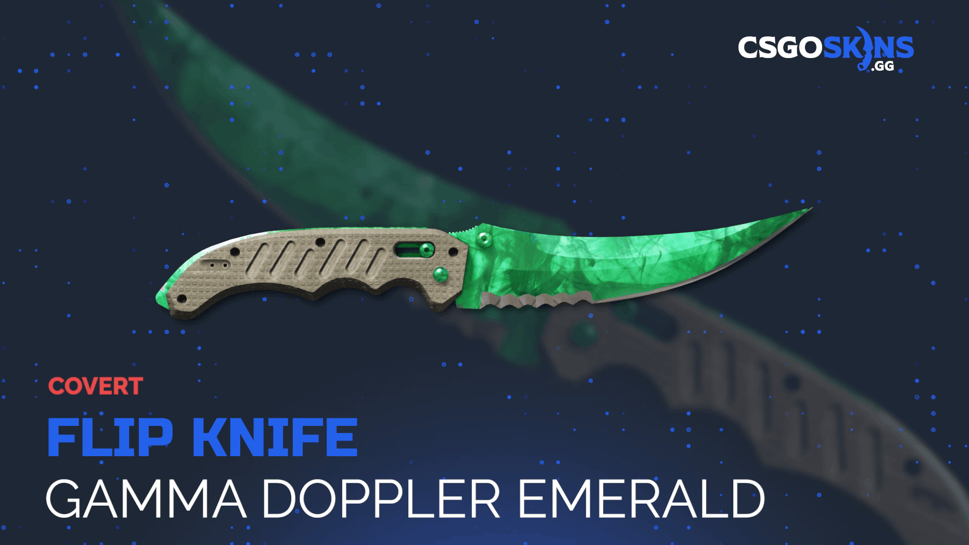 ★ Flip Knife | Gamma Doppler Emerald Gameplay Showcase