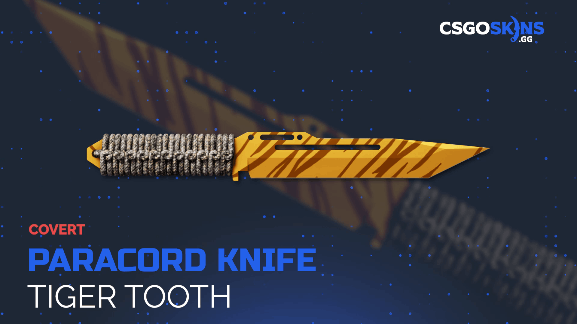 ★ Paracord Knife | Tiger Tooth Gameplay Showcase