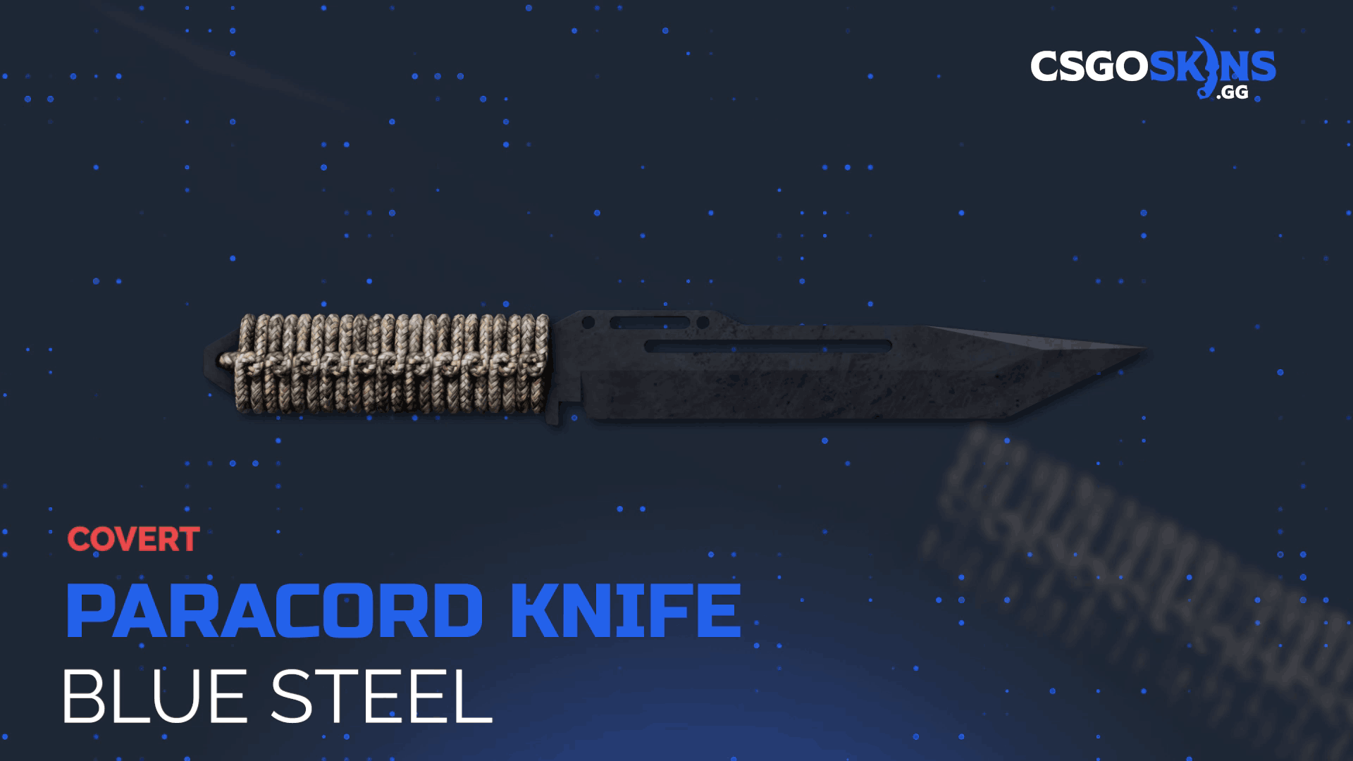 ★ Paracord Knife | Blue Steel Gameplay Showcase