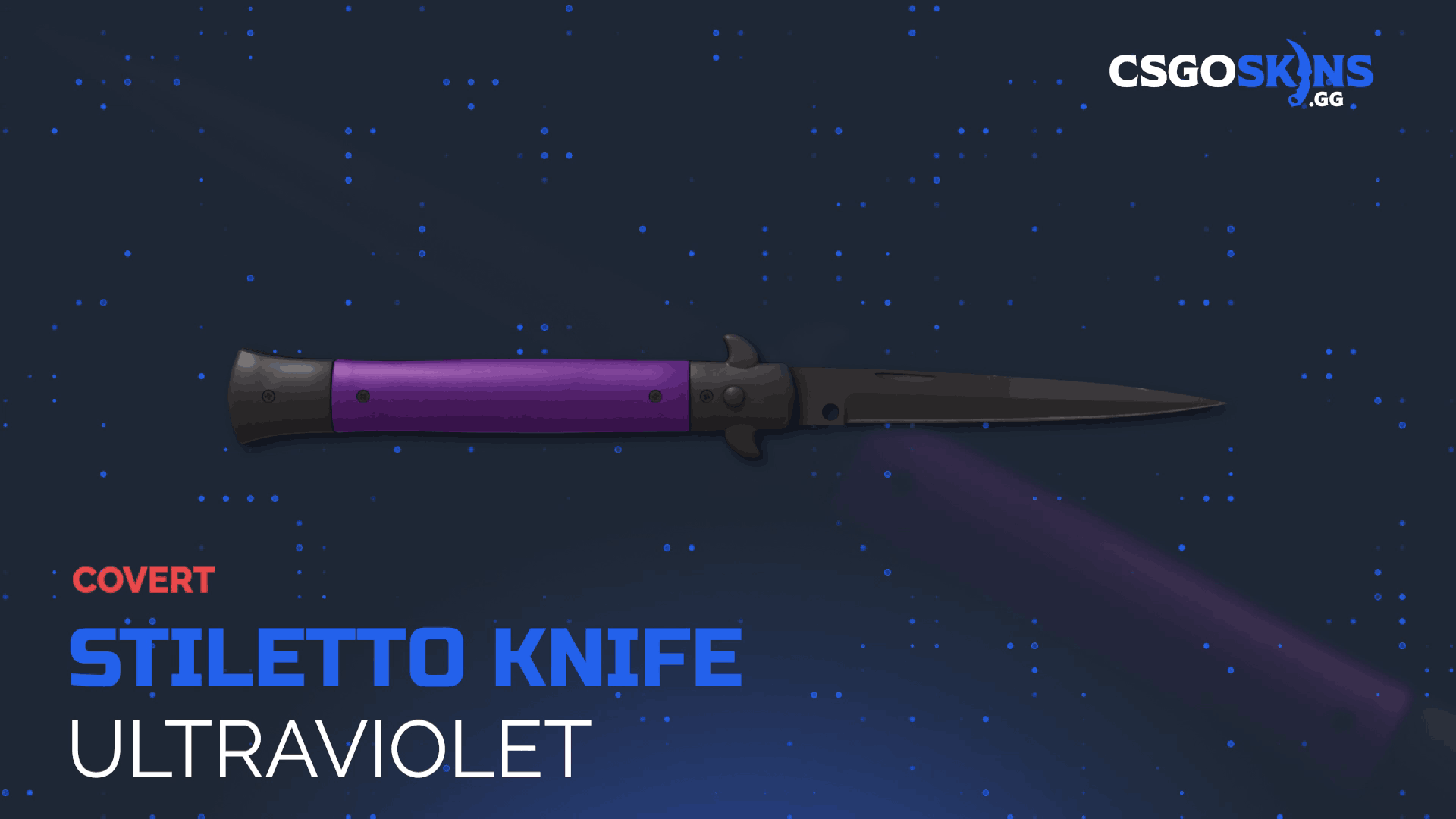 ★ Stiletto Knife | Ultraviolet Gameplay Showcase