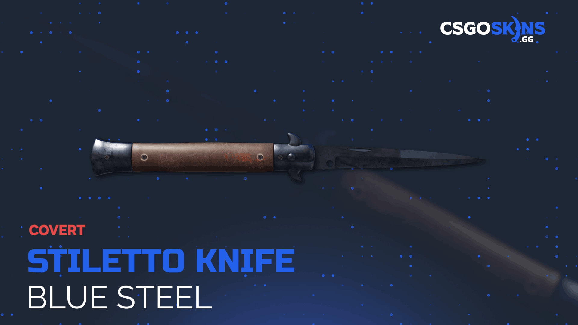 ★ Stiletto Knife | Blue Steel Gameplay Showcase