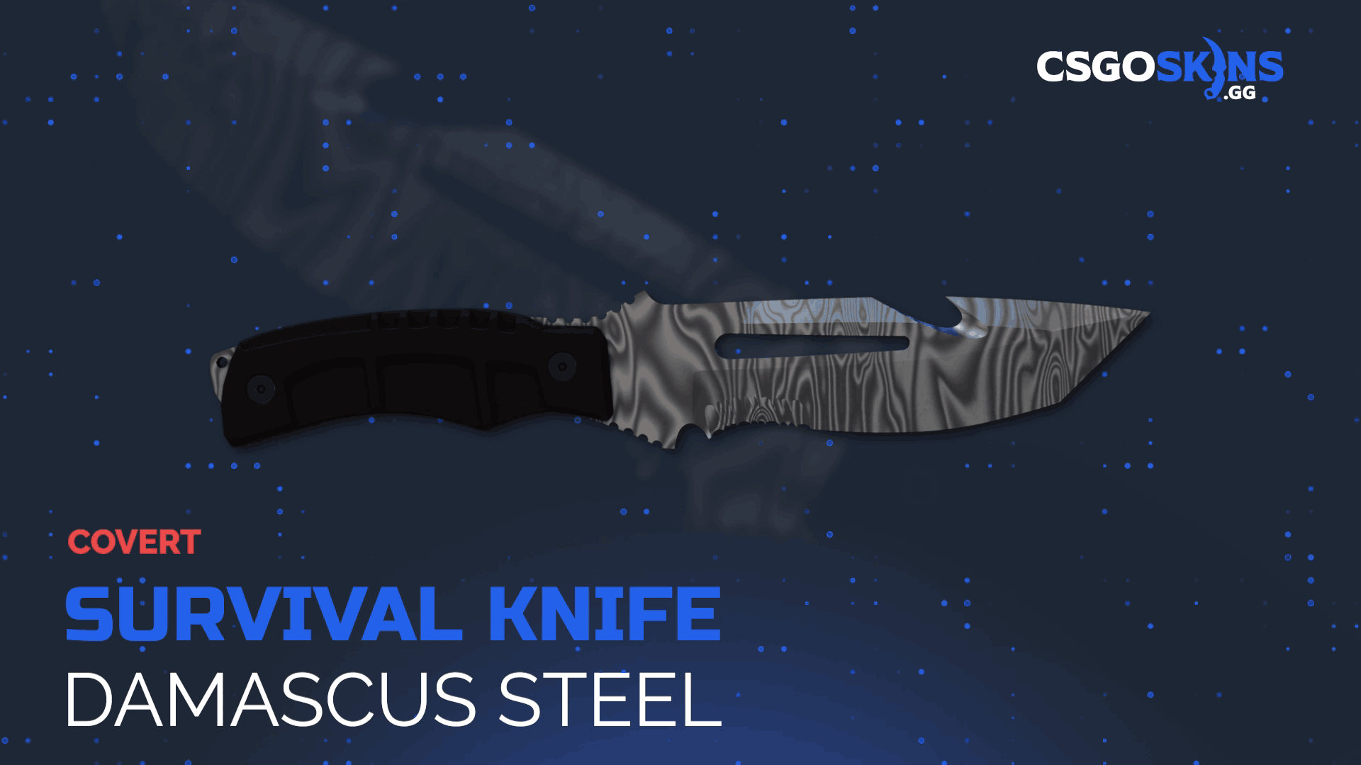★ Survival Knife | Damascus Steel Gameplay Showcase