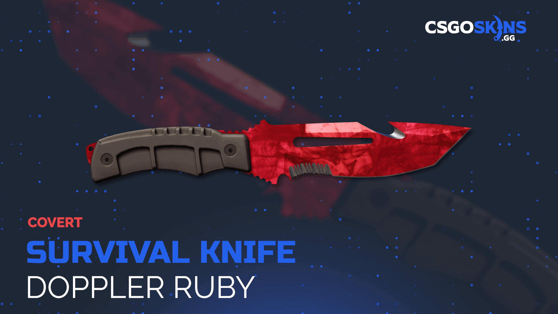★ Survival Knife | Doppler Ruby Gameplay Showcase