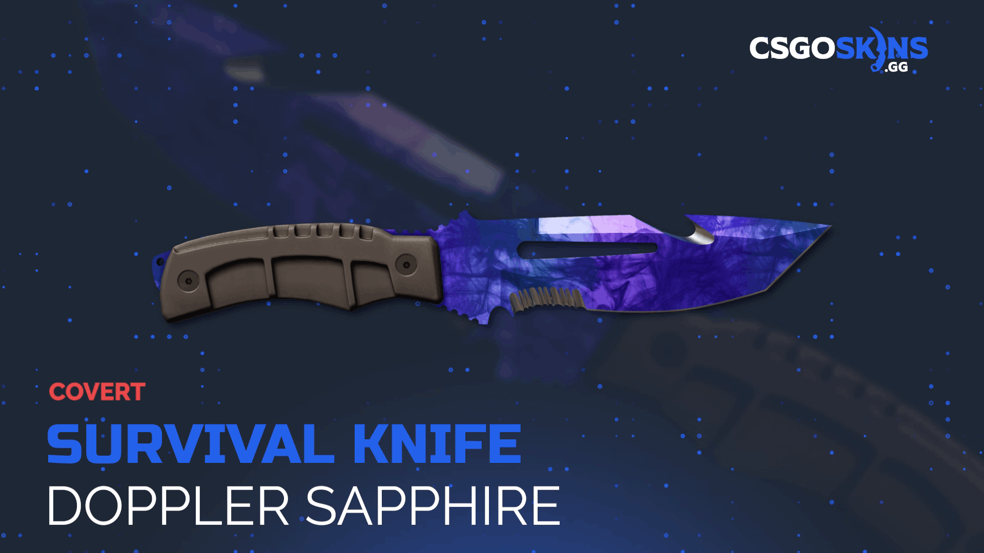 ★ Survival Knife | Doppler Sapphire Gameplay Showcase